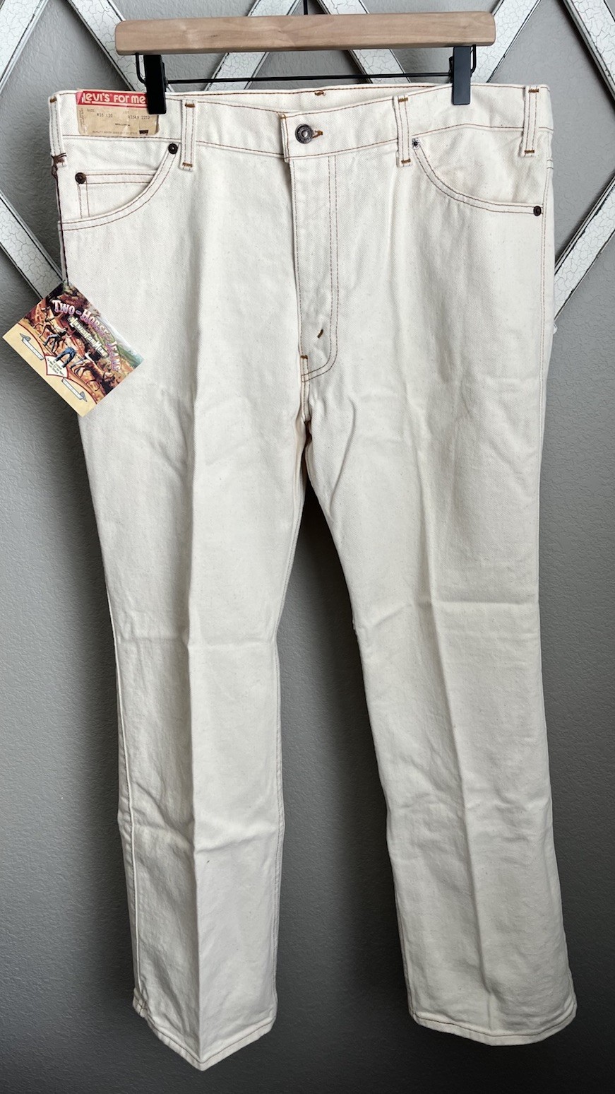 NWT Deadstock Vtg 1980\'s Levi\'s For Men 38X30 Two Horse Jeans Leather Tab NWT Deadstock Vtg 1980\'s Levi\'s For Men 38X30 Two Horse Jeans Leather Tab