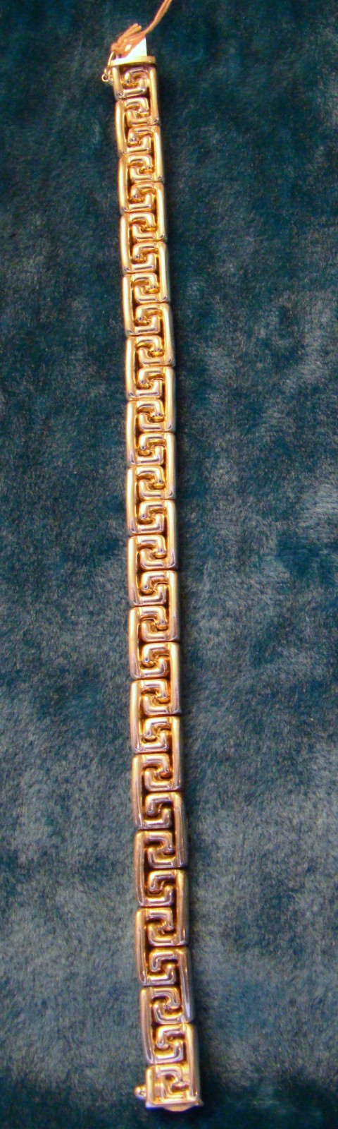 Vintage Sterling Silver 7.5inch x 7.5mm Amber Bracelet Made