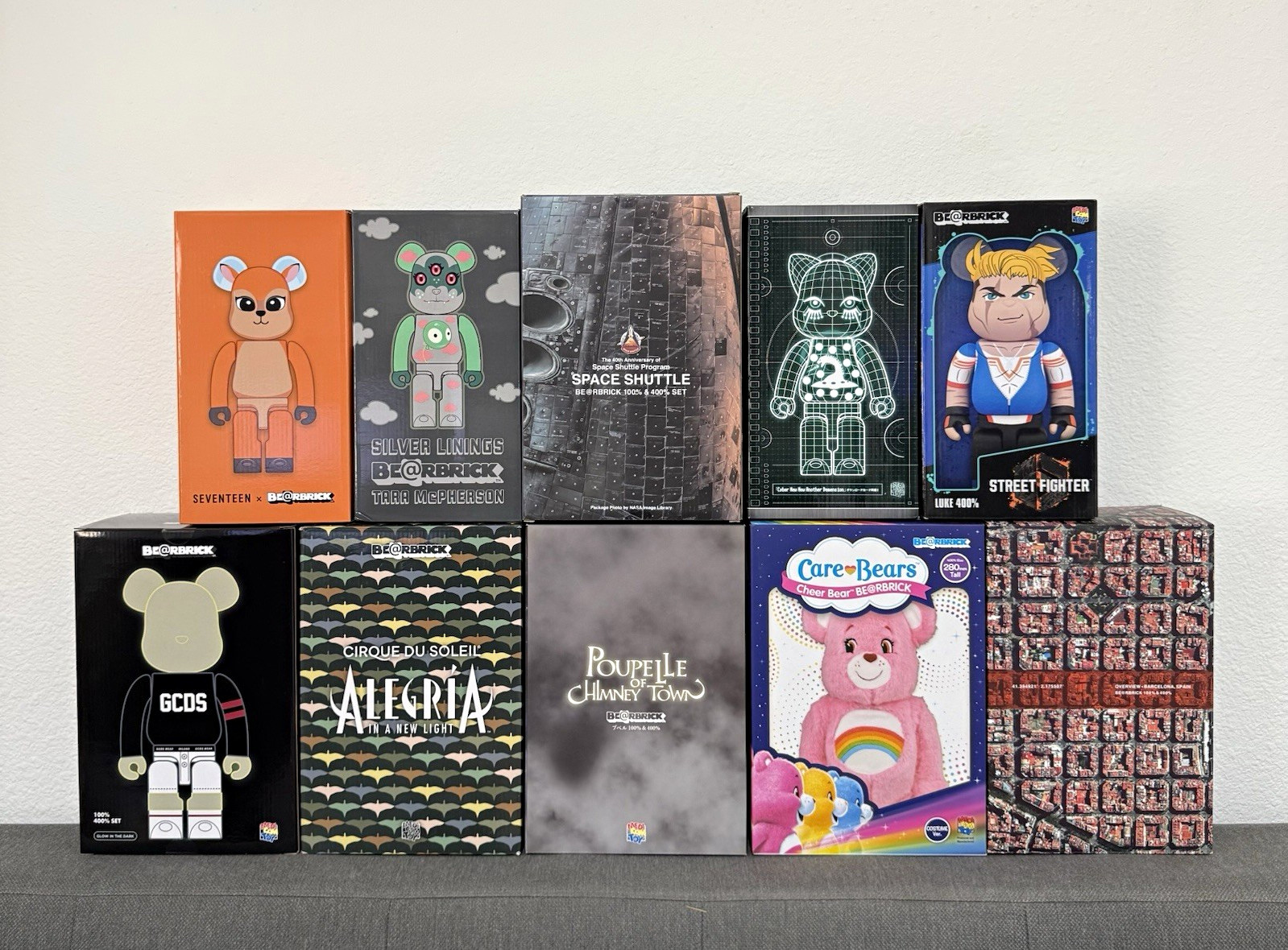 Medicom Toy BE@RBRICK Lot of 10 400% Bearbricks Nyabrick Medicom Toy BE@RBRICK Lot of 10 400% Bearbricks Nyabrick