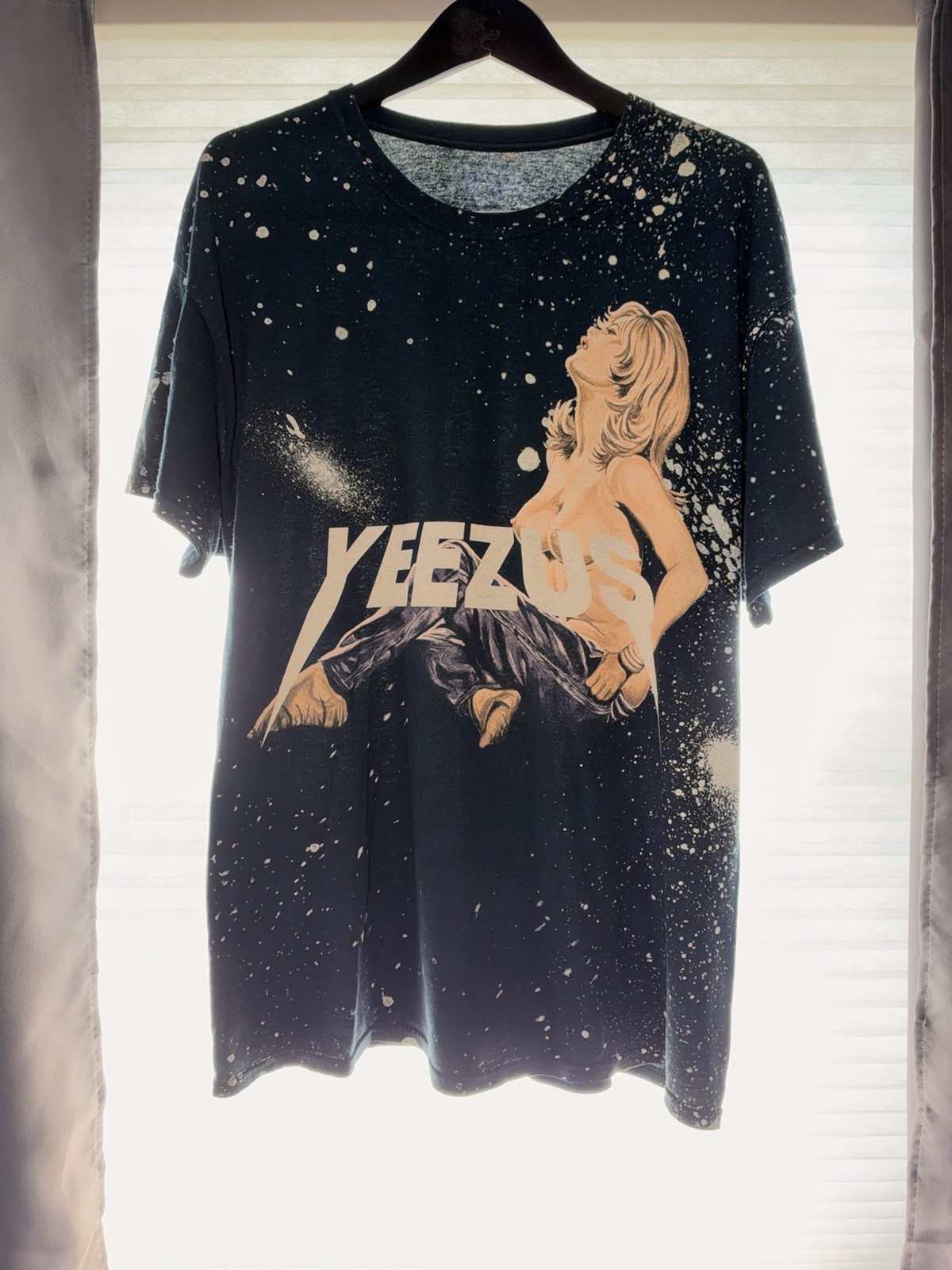 Yeezus Las Vegas Black Splatter Graphic T-Shirt Kanye West Rap & Hip Hop Yeezus Las Vegas Black Splatter Graphic T-Shirt Kanye West Rap & Hip Hop
