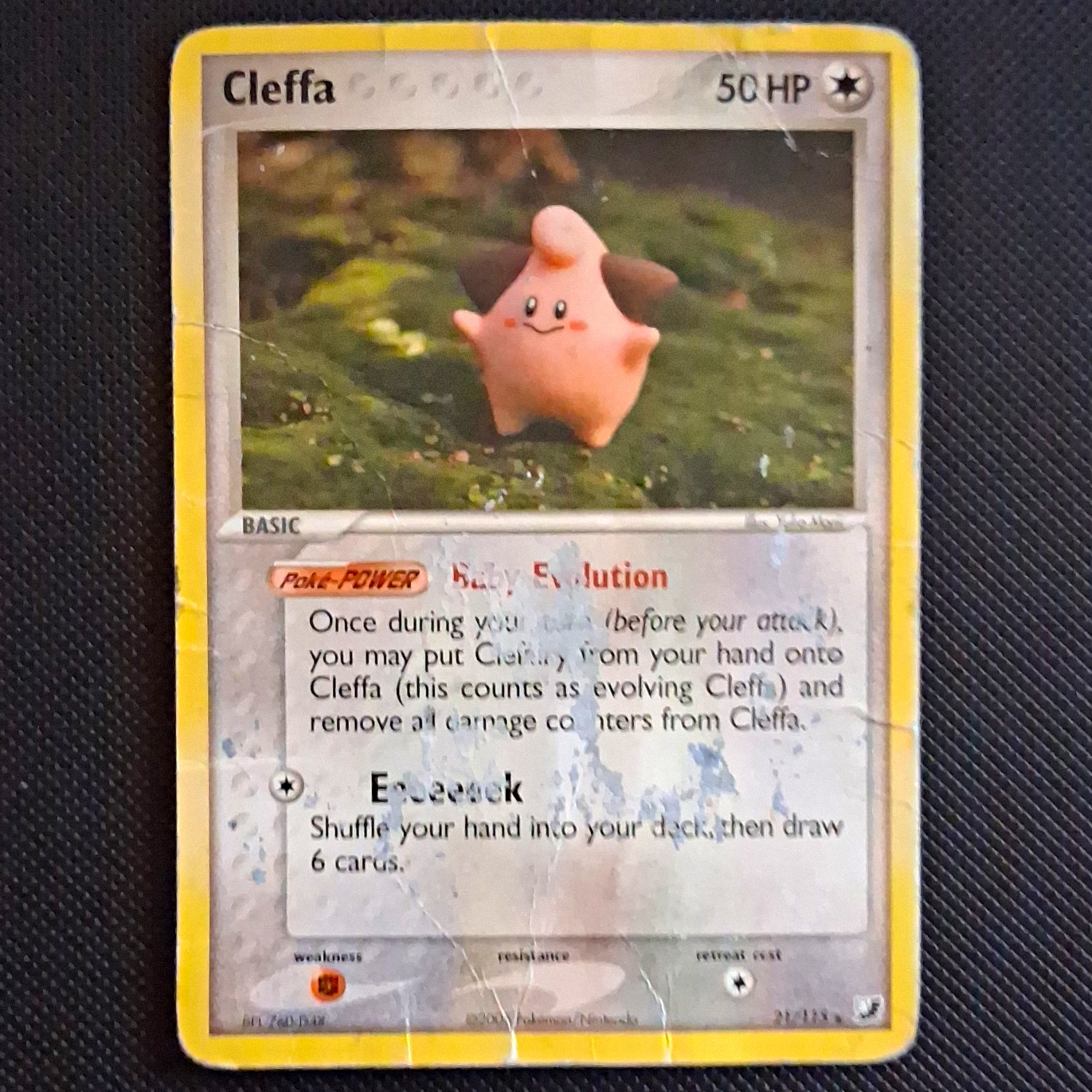 Pokemon TCG Cleffa 21/115 EX Unseen Forces Rare Regular English Basic 50 HP