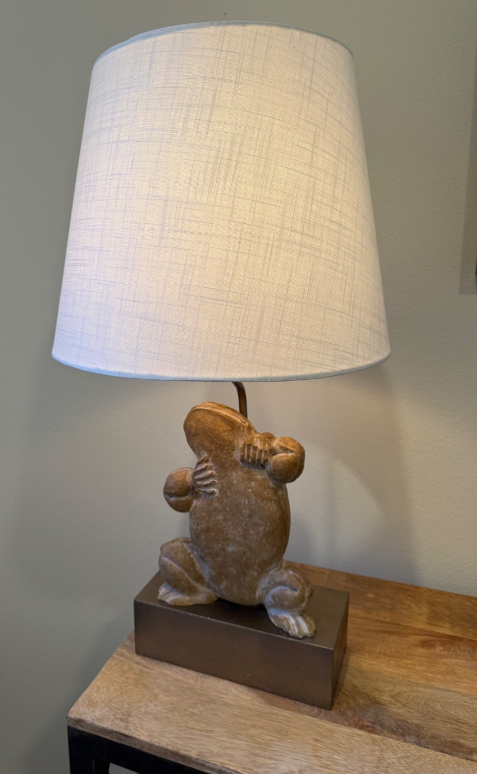 Vintage Chapman Dancing Frog Table Lamp Hollywood Regency Figural Sculpture Vintage Chapman Dancing Frog Table Lamp Hollywood Regency Figural Sculpture