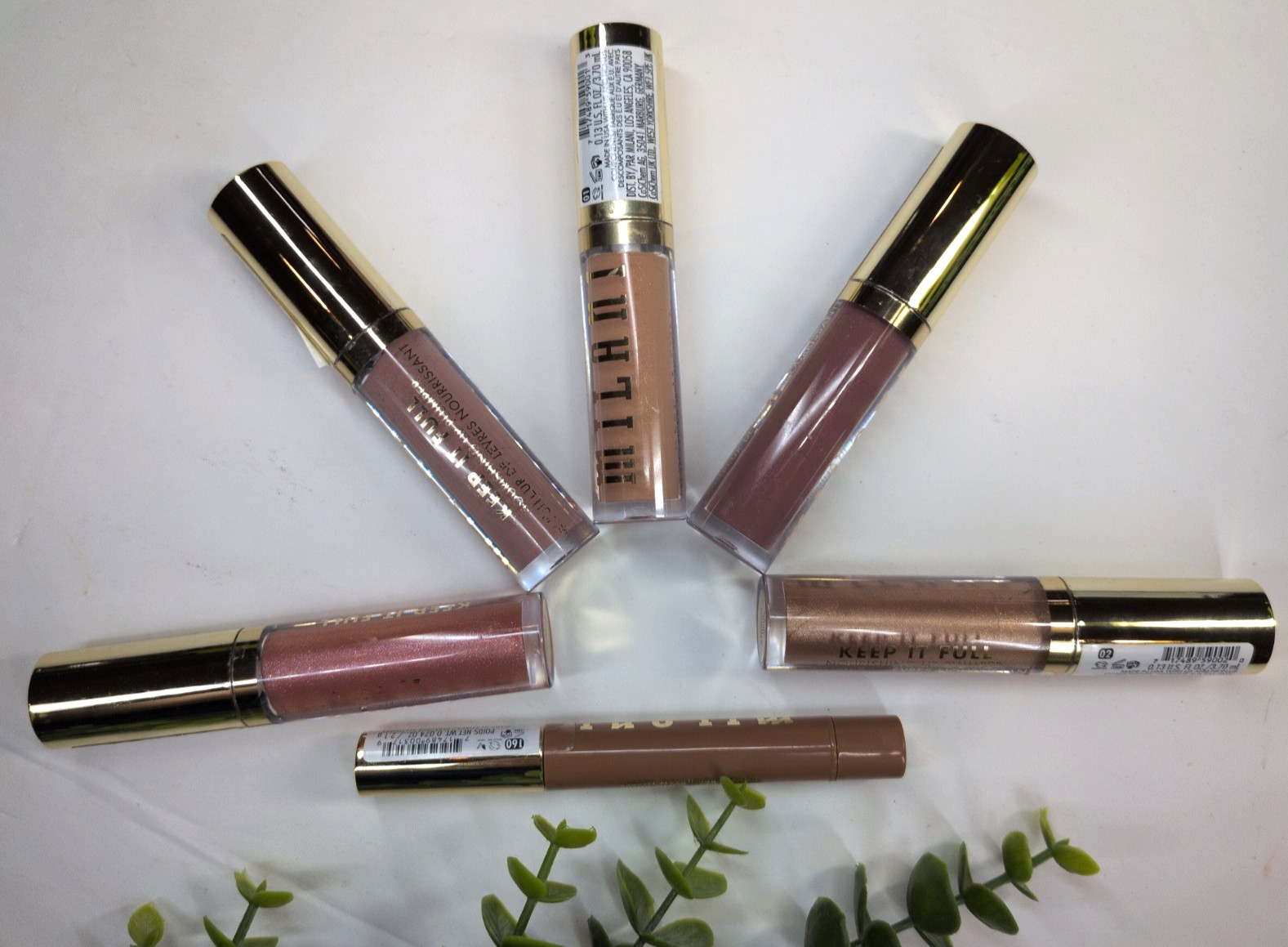 NEW LOT 6🥰Milani Keep It Full Nourishing Lip Plumper Balm Honey Peach Rose Nude