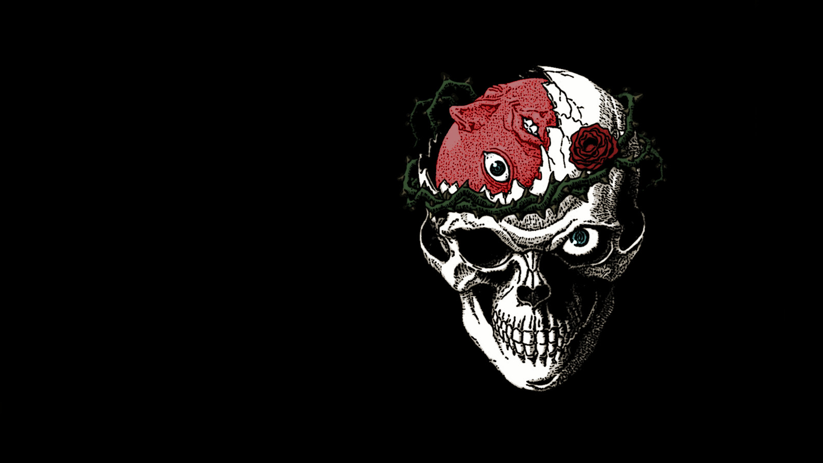 Anime berserk manga beherit skull rose minimalism simple Play Gaming Mat Desk