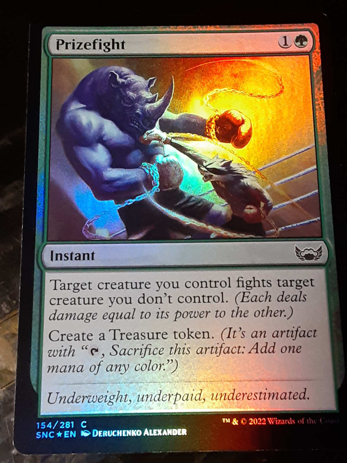 Prizefight FOIL , Streets New Capenna , NM ,MTG,FREE SHIPPING Prizefight FOIL , Streets New Capenna , NM ,MTG,FREE SHIPPING