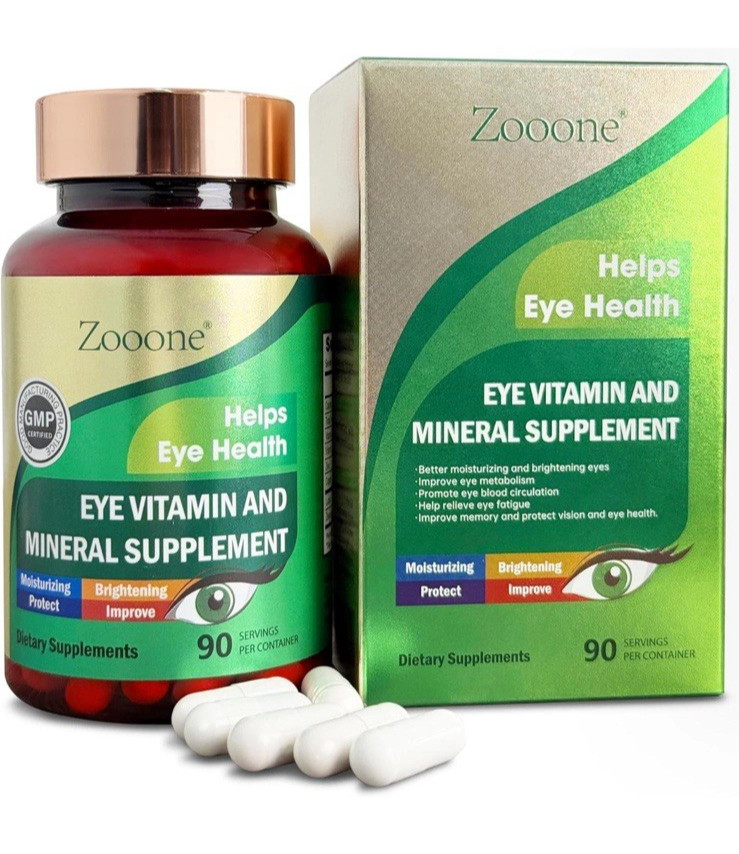 Zooone- Lutein Eye Vitamins to Support Eye Health 2 X 90 Capsules (180) Exp 2/27 Zooone- Lutein Eye Vitamins to Support Eye Health 2 X 90 Capsules (180) Exp 2/27