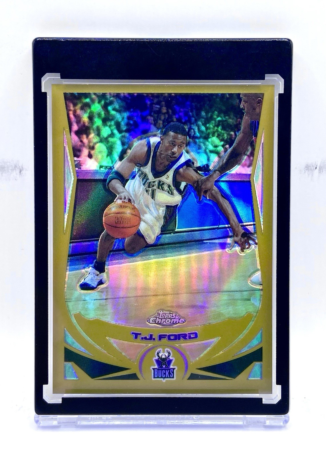 2004-05 Topps Chrome T.J. Ford  Gold Refractor /99 SP Bucks #46 Rare
