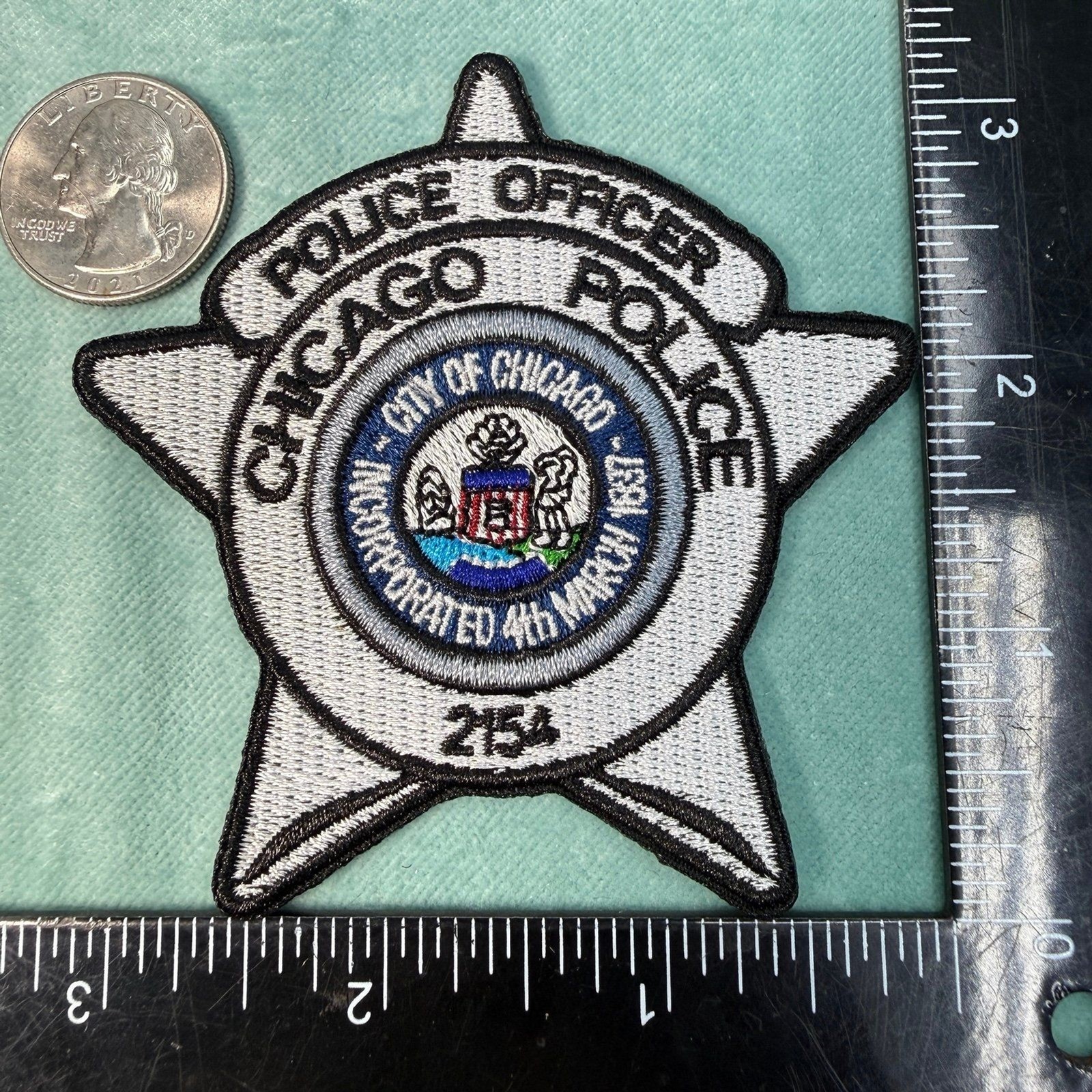 Chicago POLICE Department DEPT PD SHOULDER Iron-On PATCH SHERIFF LEO Chicago POLICE Department DEPT PD SHOULDER Iron-On PATCH SHERIFF LEO