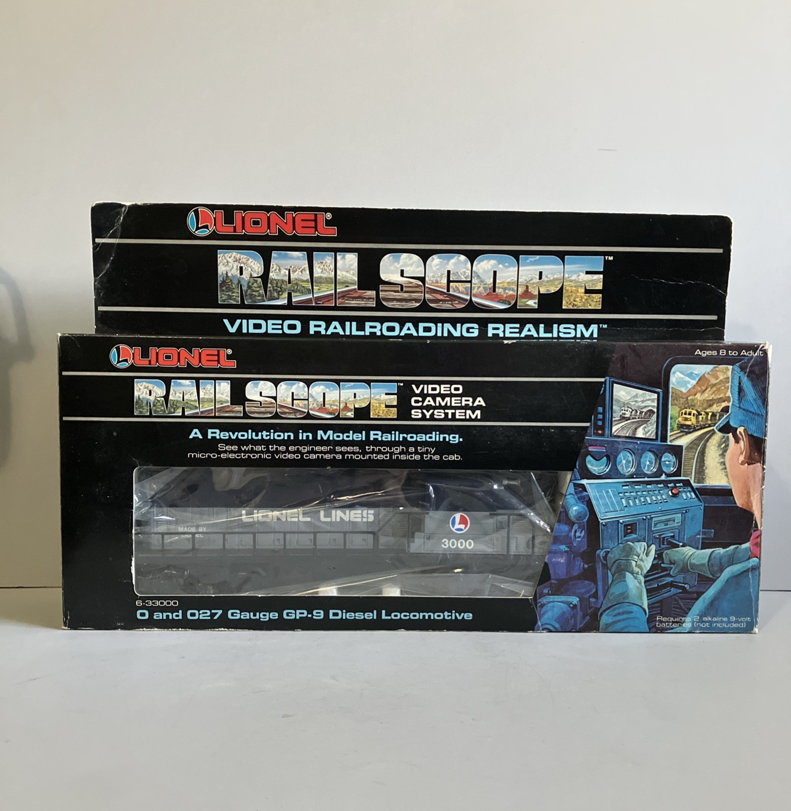 LIONEL RAIL SCOPE VIDEO CAMERA O AND O27 GAUGE GP-9 DIESEL LOCOMOTIVE New