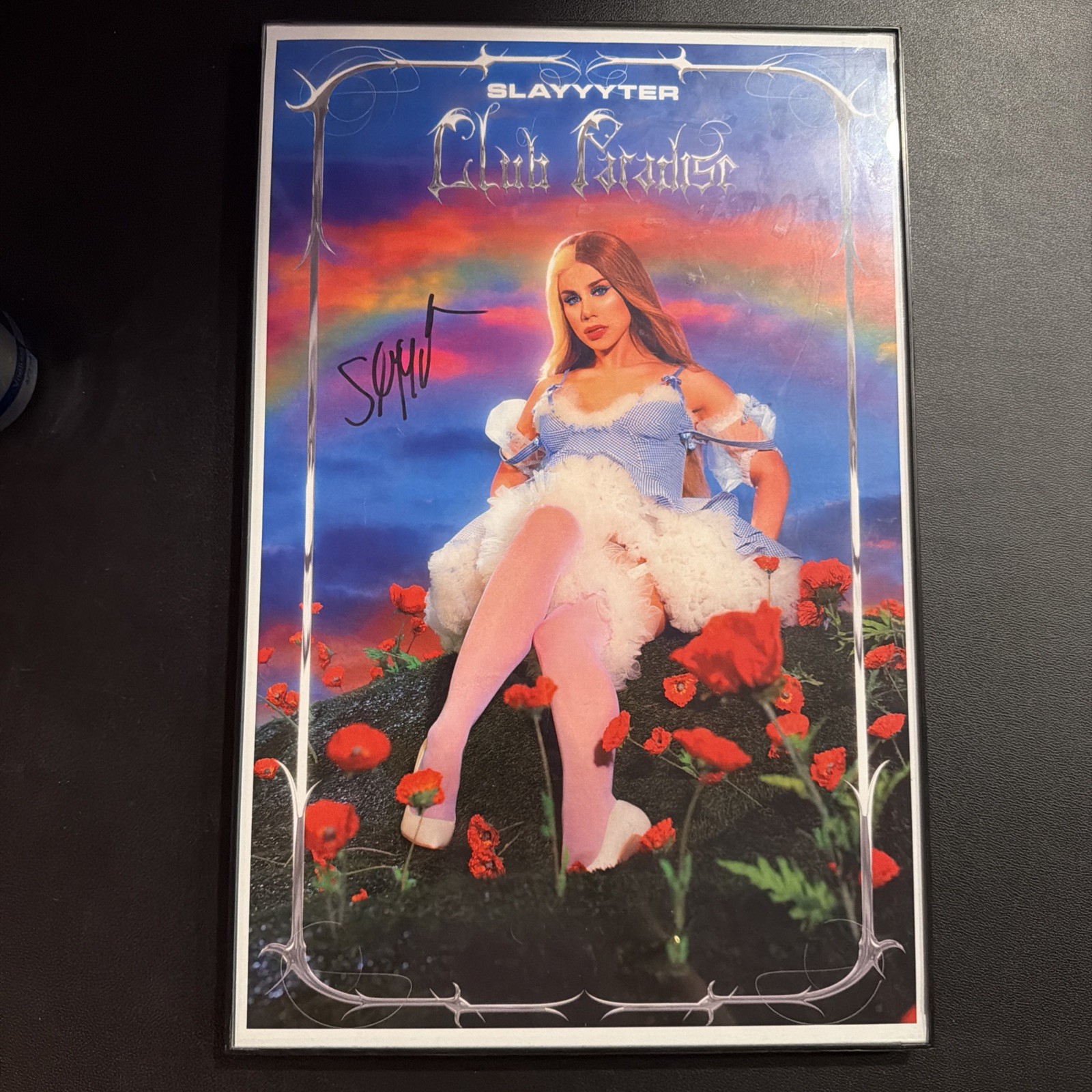 Slayyyter Signed Poster 11x17 Troubled Paradise Tour Exclusive Ships Rolled