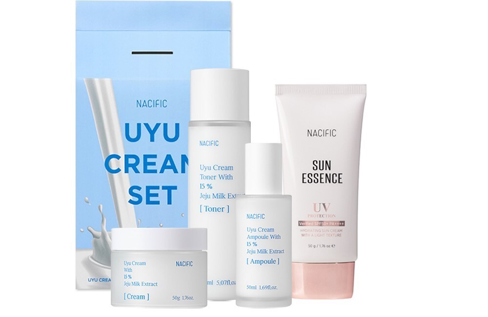 Nacific Uyu Cream 4 Pieces Skincare Set Nacific Uyu Cream 4 Pieces Skincare Set