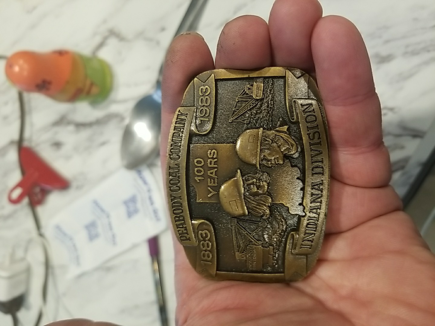 Peabody Coal Co Indiana Division 100 Years 1883 1983 Limited Edition Belt Buckle