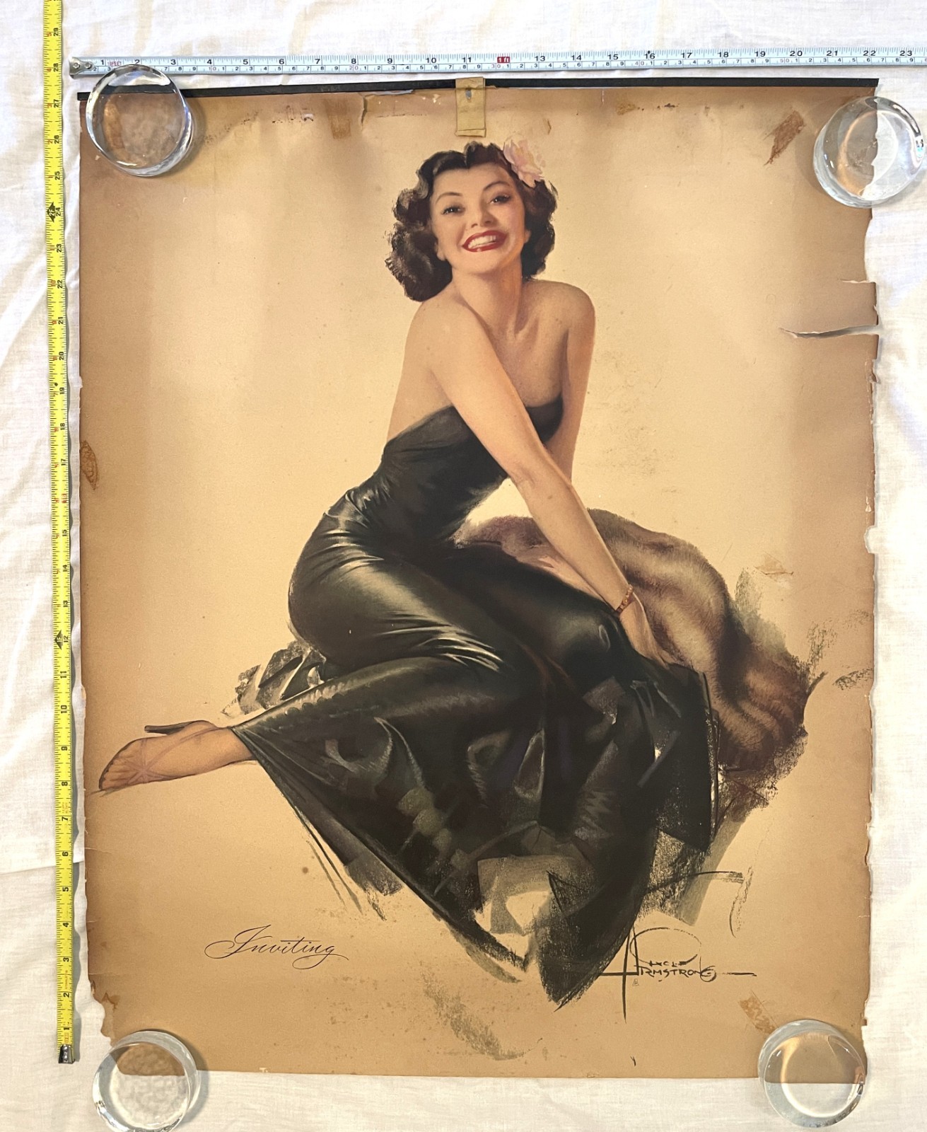 Vintage 1940\'s Rolf Armstrong pin-up calendar top 16\ Vintage 1940\'s Rolf Armstrong pin-up calendar top 16\