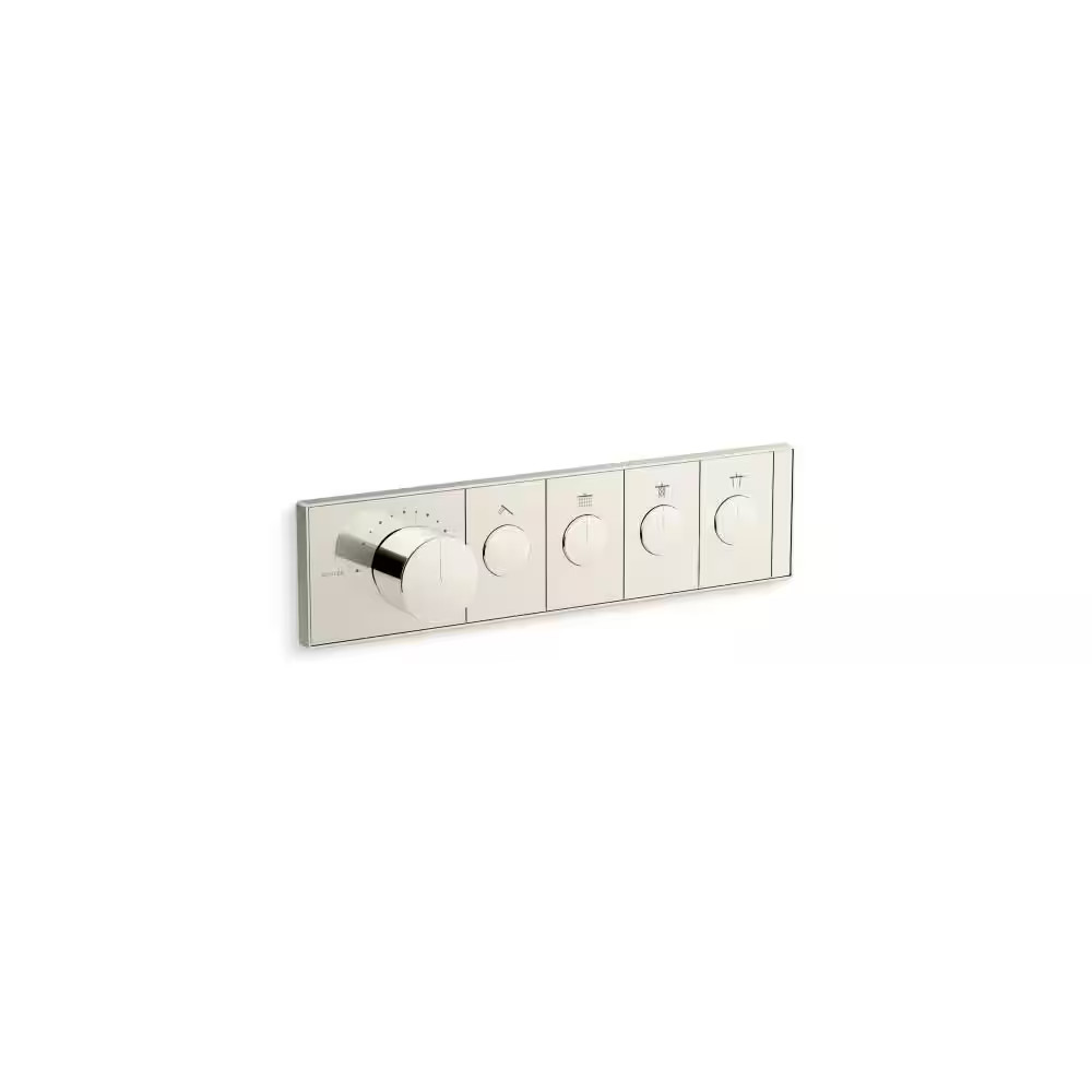 KOHLER Anthem 4-Outlet Thermostatic Valve Control Panel 26348-9-SN POLISHED Nckl