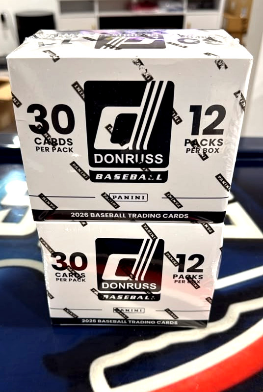 2026 Panini Donruss Baseball Fat Pack BOX LOT of TWO (2) Factory Sealed
