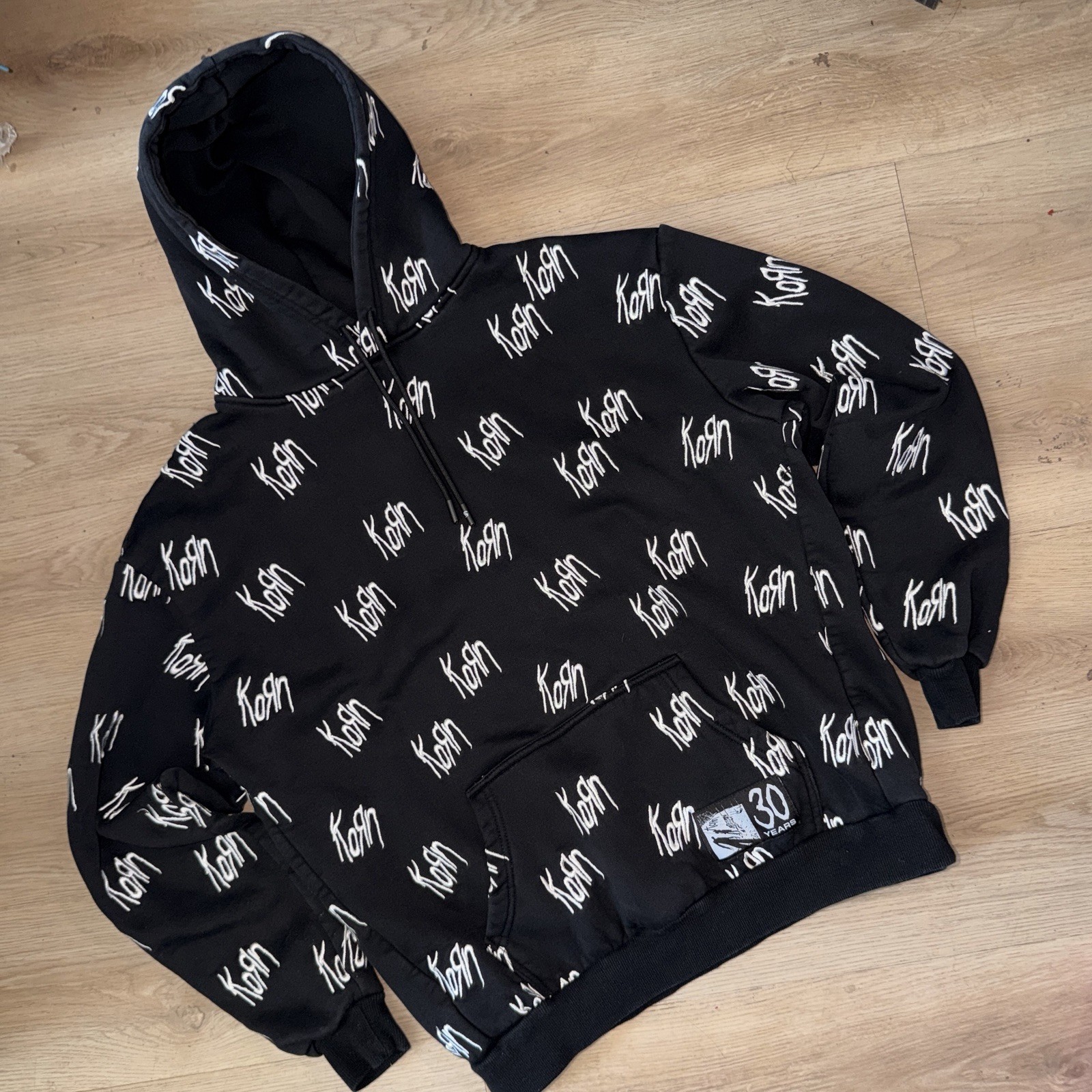 KORN 30th Anniversary Embroidered AOP Hoodie medium