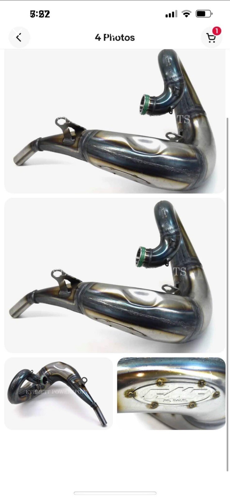 FMF 025243 Factory Fatty exhaust pipe for 2019-2022 Husqvarna & KTM 250/300 FMF 025243 Factory Fatty exhaust pipe for 2019-2022 Husqvarna & KTM 250/300
