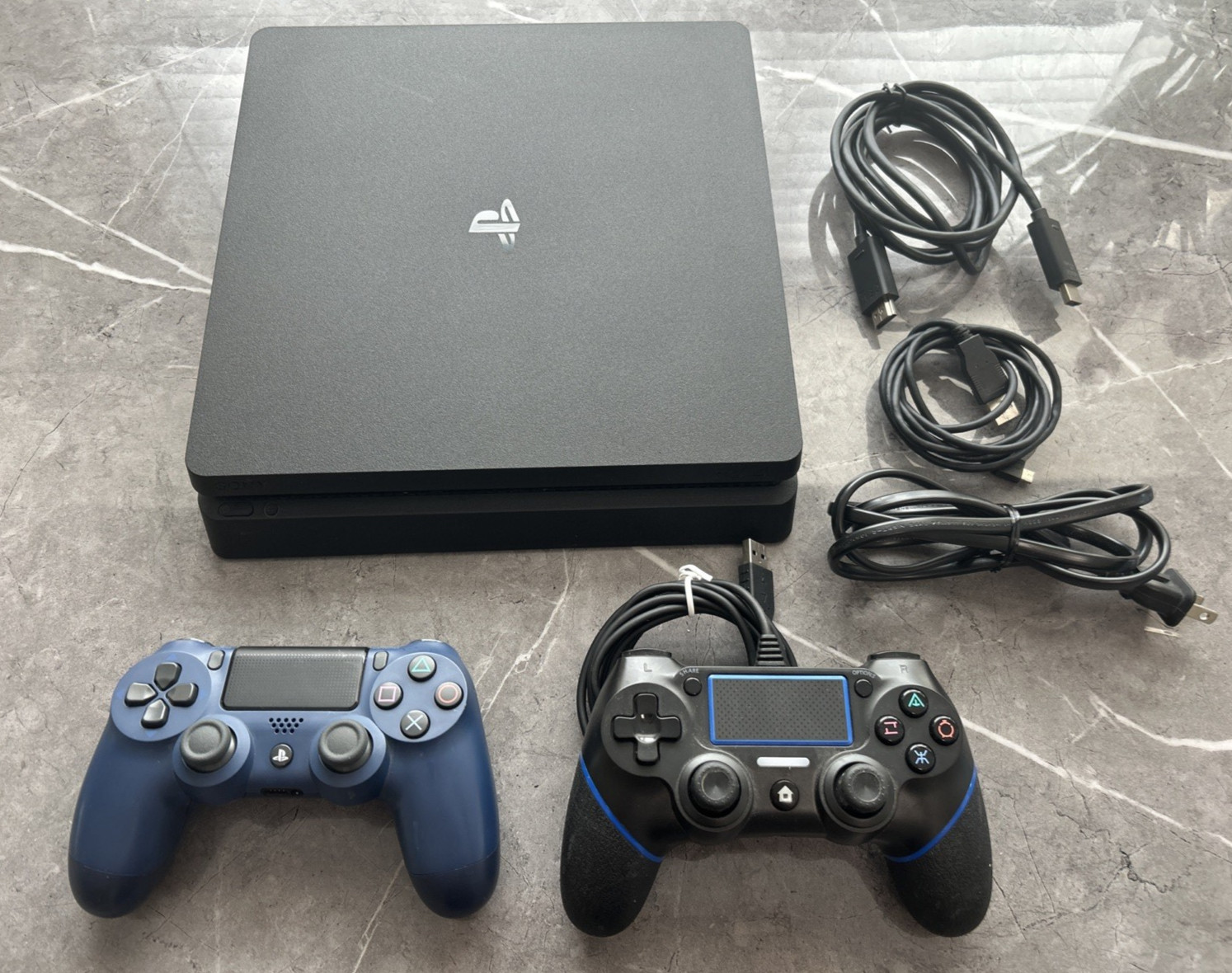 Sony PlayStation 4 Slim 1TB (Low Firmware: 10.01) Console With 2 Controllers