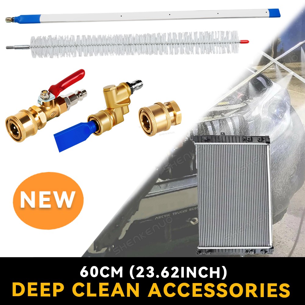 60cm/23.62in Radiator Cleaning Wand - Over 4500PSI Portable Pressure Washer Tool