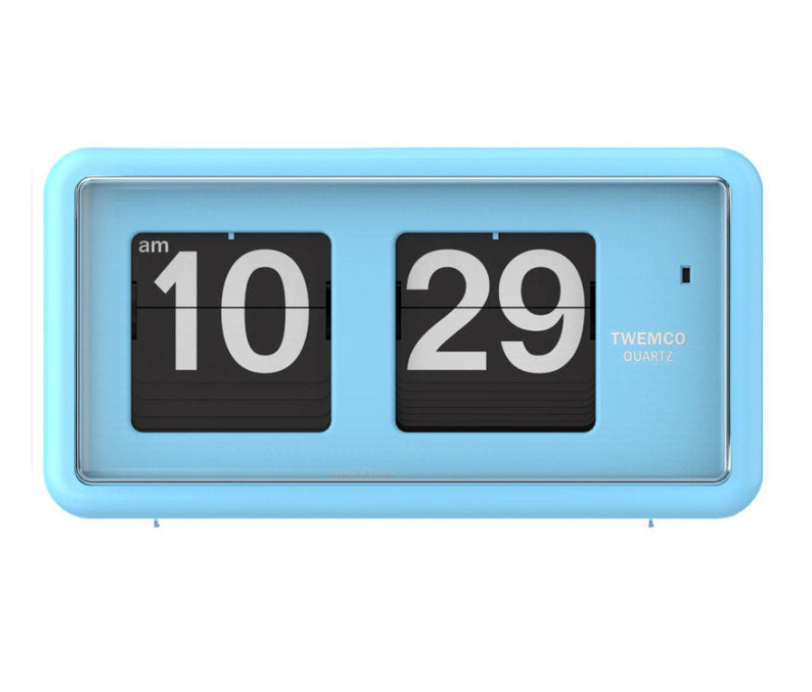 Twemco QT-30 Retro Flip Clock Desk Wall Mount German Quartz Orange Yellow Black