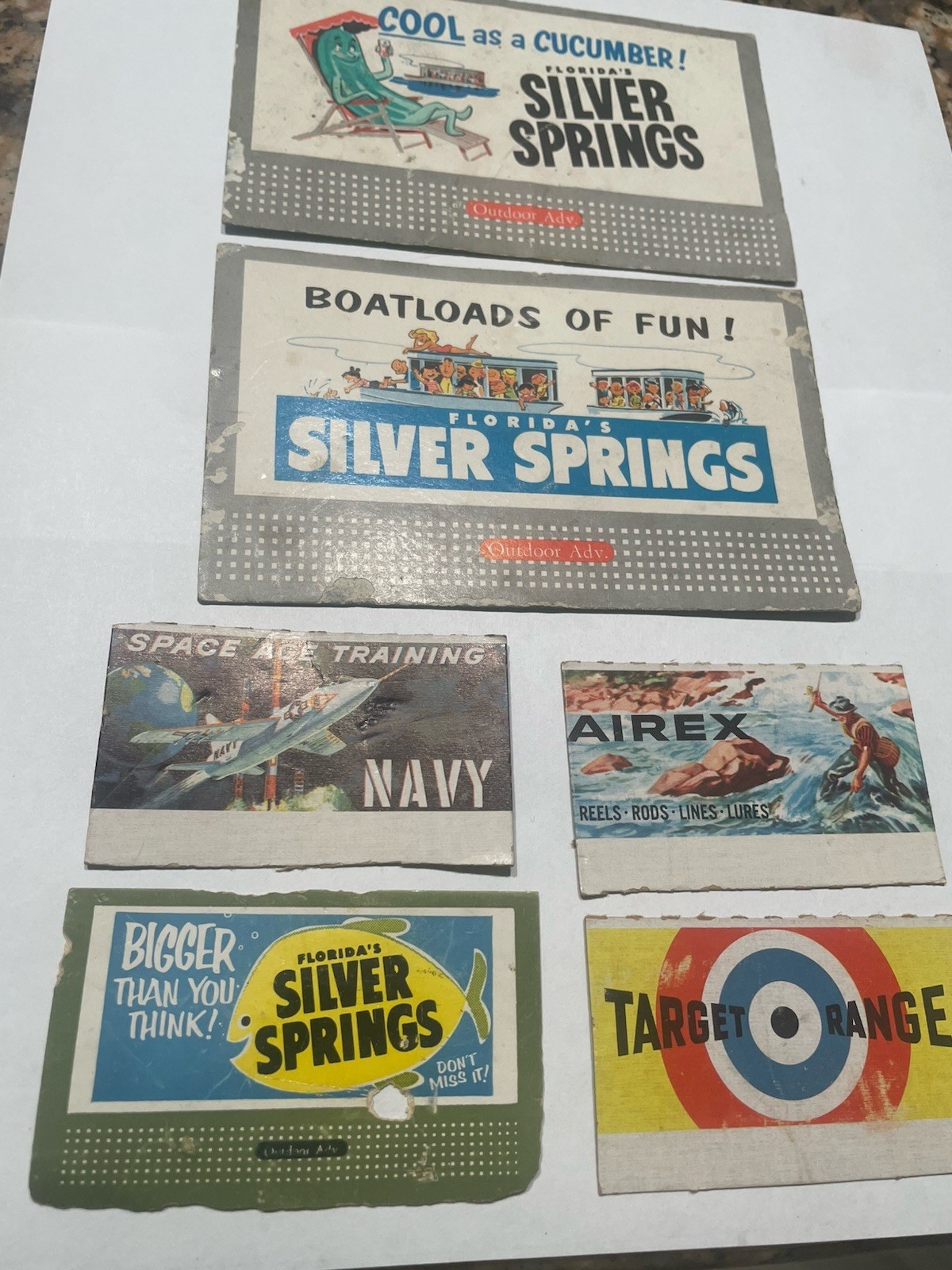 Original early Lionel vintage billboard signs American flyer silver Springs Original early Lionel vintage billboard signs American flyer silver Springs