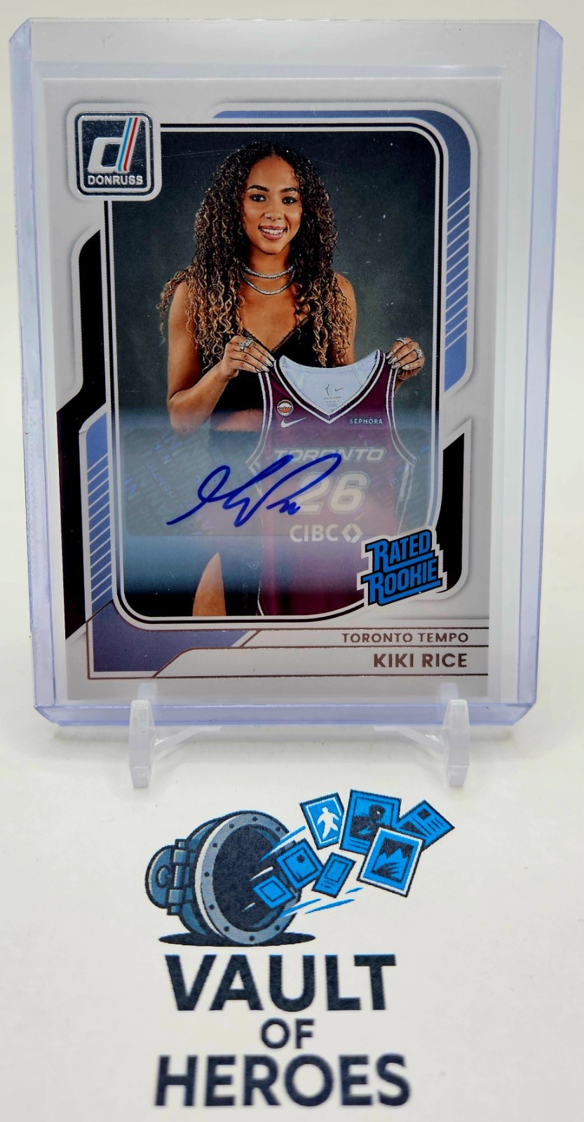 2026 Donruss Kiki Rice Rated Rookie Auto Toronto Tempo Autograph SP WNBA 2026 Donruss Kiki Rice Rated Rookie Auto Toronto Tempo Autograph SP WNBA