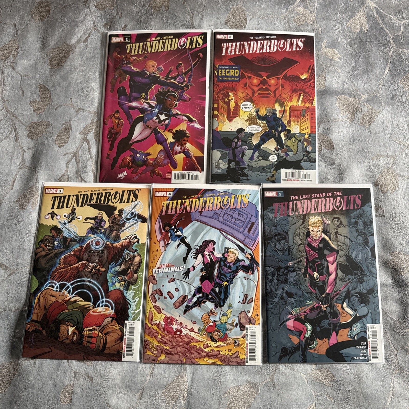 Thunderbolts V4 1 2 3 4 5 Complete 2022 Set Thunderbolts V4 1 2 3 4 5 Complete 2022 Set