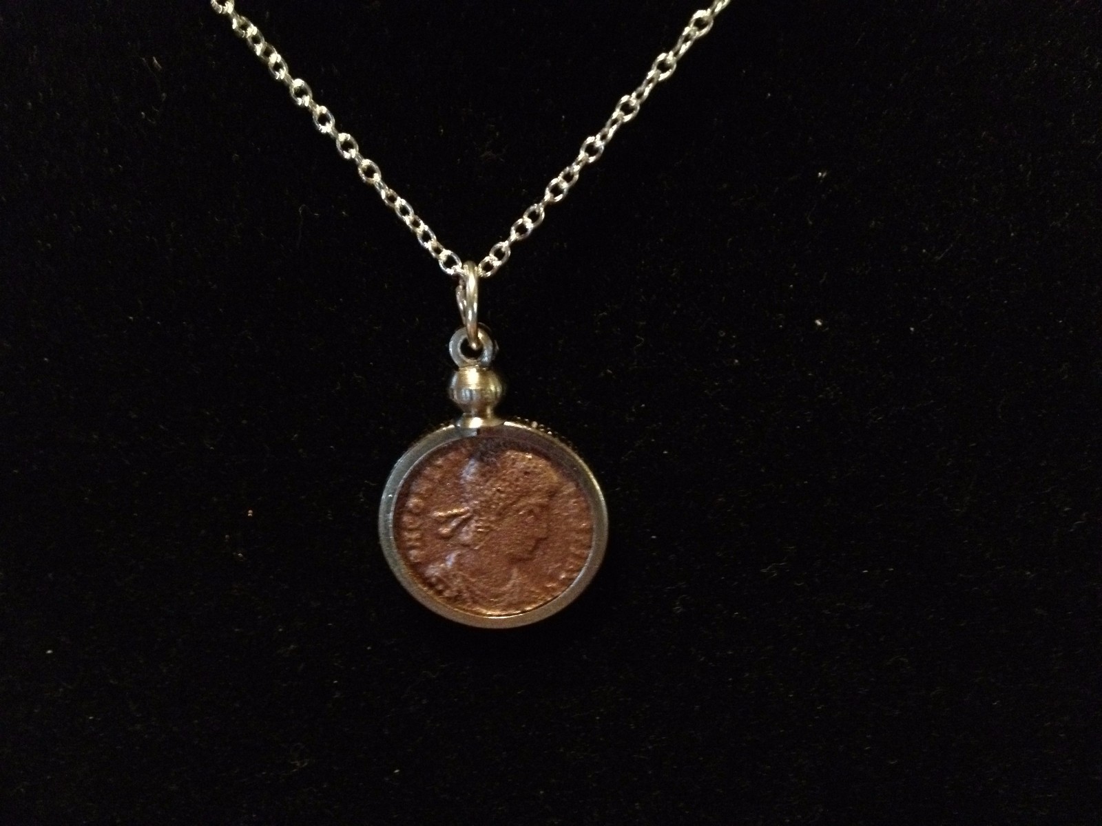 Ancient Roman Coin Necklace Pendant Jewelry Genuine Ancient Roman Coin Ancient Roman Coin Necklace Pendant Jewelry Genuine Ancient Roman Coin