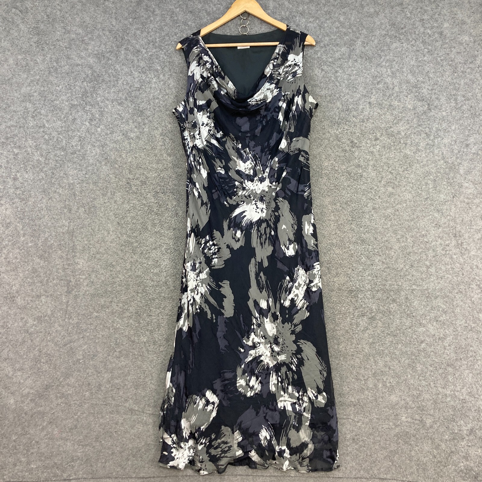 Colebrooke by Windsmoor Dress Womens 18 Sleeveless Midi V-Neck Party Event 17114