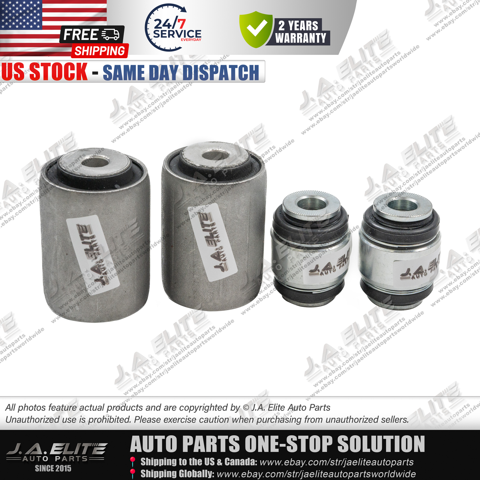 4pcs Rear Side Lower Control Arm Bushing fit Maserati Levante, 670106331/4 4pcs Rear Side Lower Control Arm Bushing fit Maserati Levante, 670106331/4
