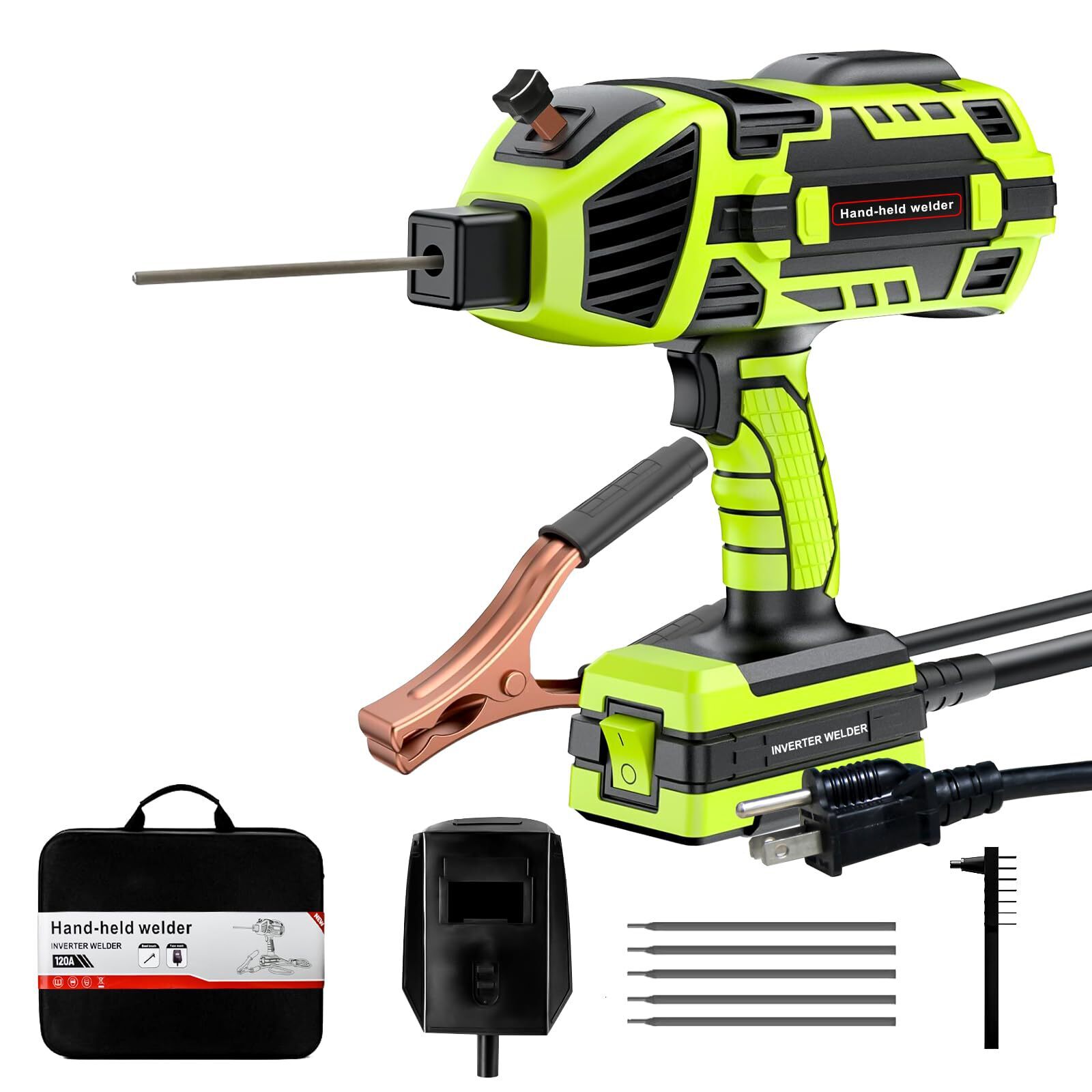 YesRight Portable Handheld Welder Gun Kit, 120A 110V ARC Welding Machine YesRight Portable Handheld Welder Gun Kit, 120A 110V ARC Welding Machine