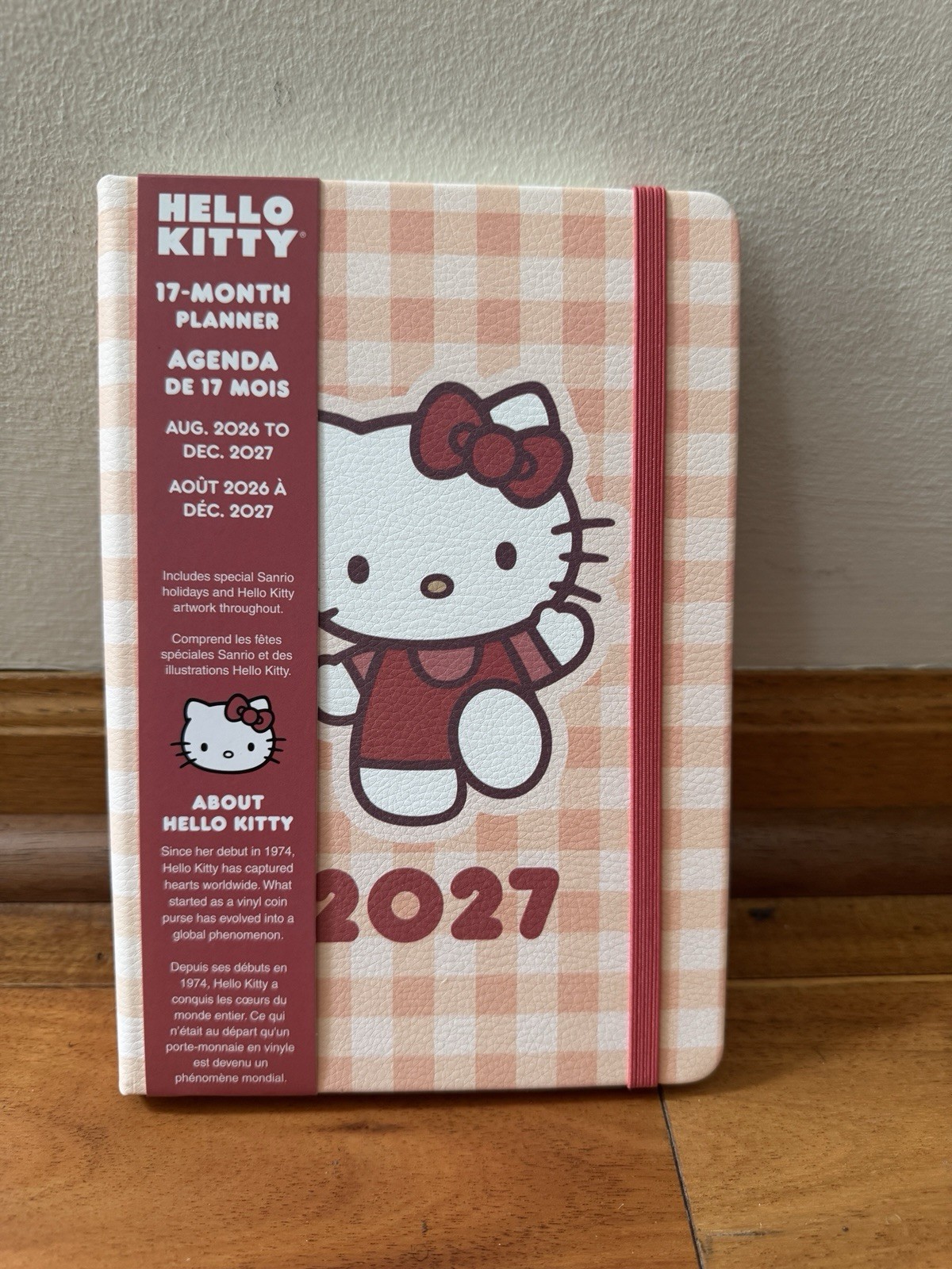 Hello kitty Aug. 2026- Dec. 2027 Monthly Planner 17 Months Planner 8.5 X 6” Pink Hello kitty Aug. 2026- Dec. 2027 Monthly Planner 17 Months Planner 8.5 X 6” Pink
