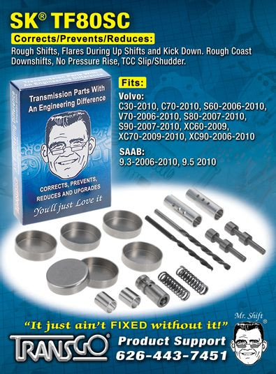 Transmission Shift Kit TransGo Solenoid Repair Kit SAAB AWF21 TF80 (SKTF80SC)