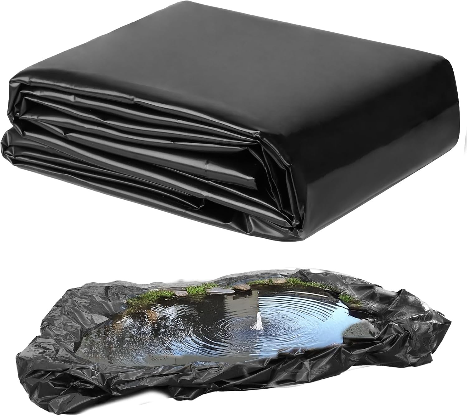 16*20FT Waterproof PVC Pond Liner Membrane Reinforced Landscaping Garden Pond US