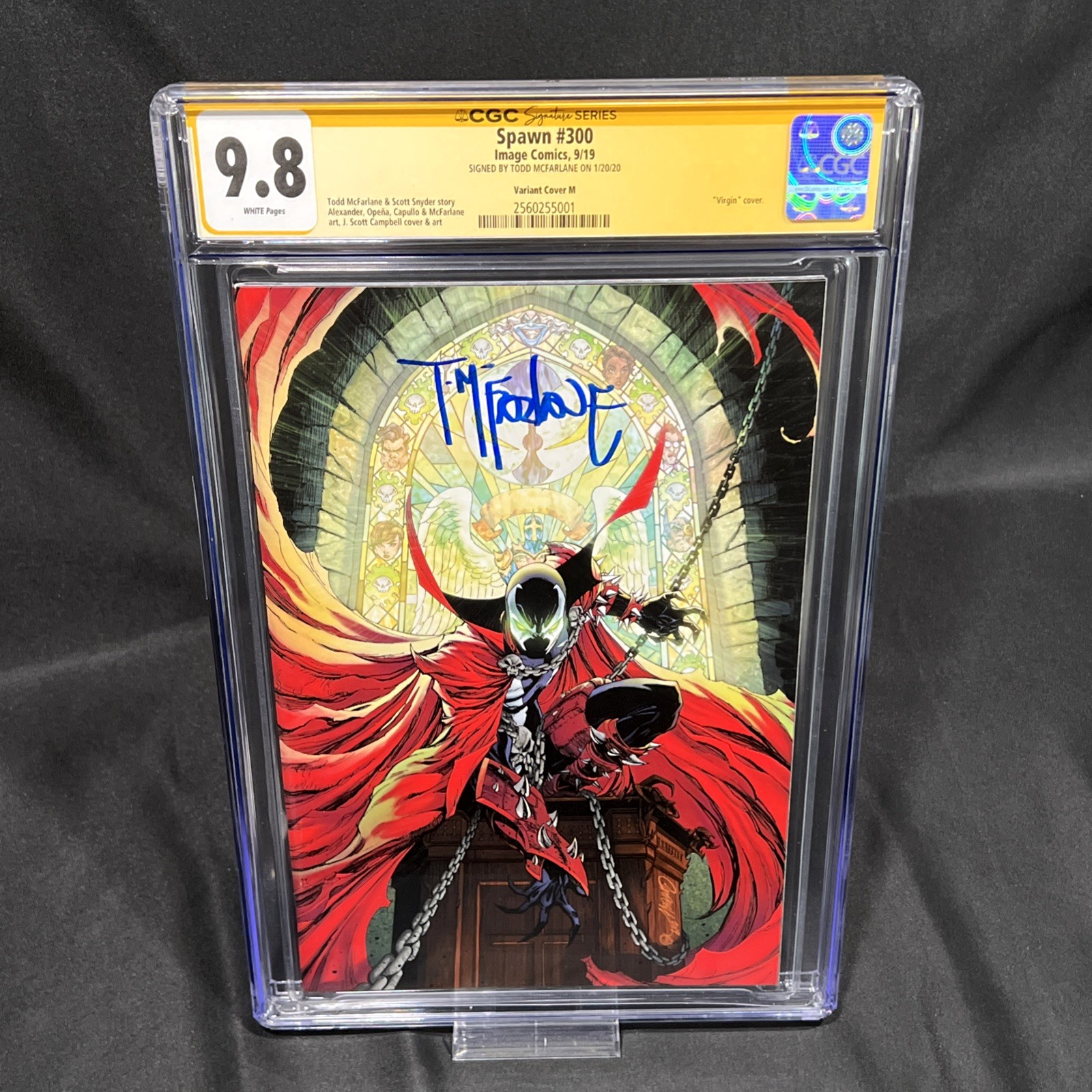 Spawn #300 J. Scott Campbell M Variant CGC 9.8 NM/MT SS Signed Todd McFarlane