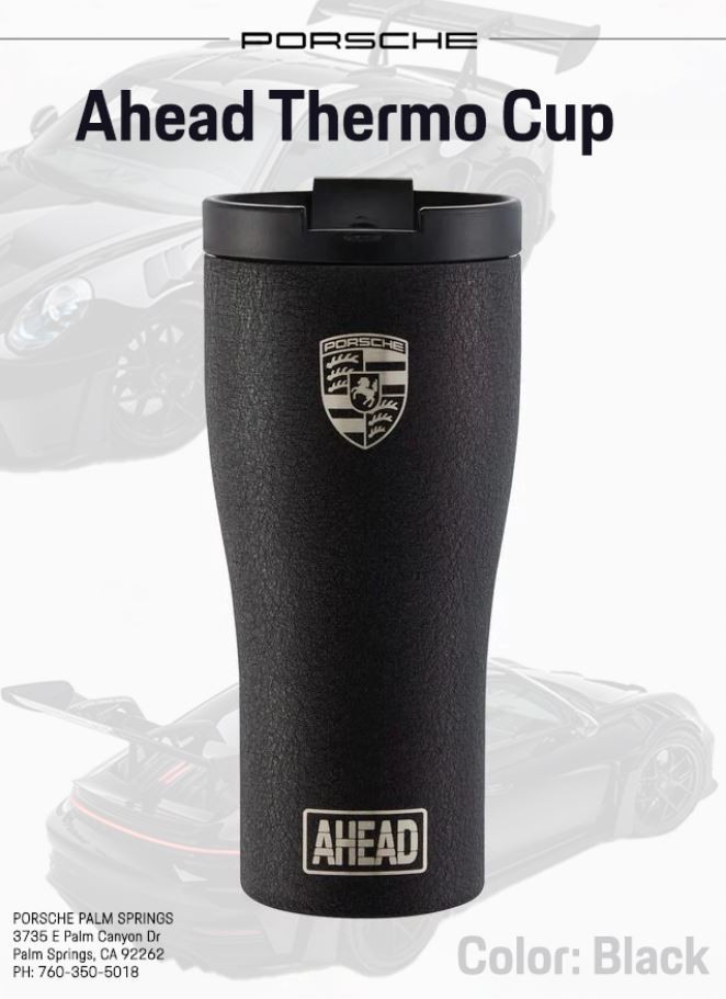 Genuine Porsche Porsche AHEAD thermal travel cup