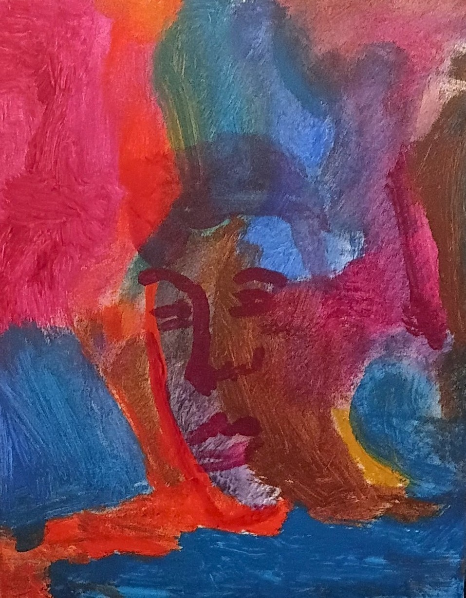 Original Abstract Acrylic Painting  on Canvas 16x20