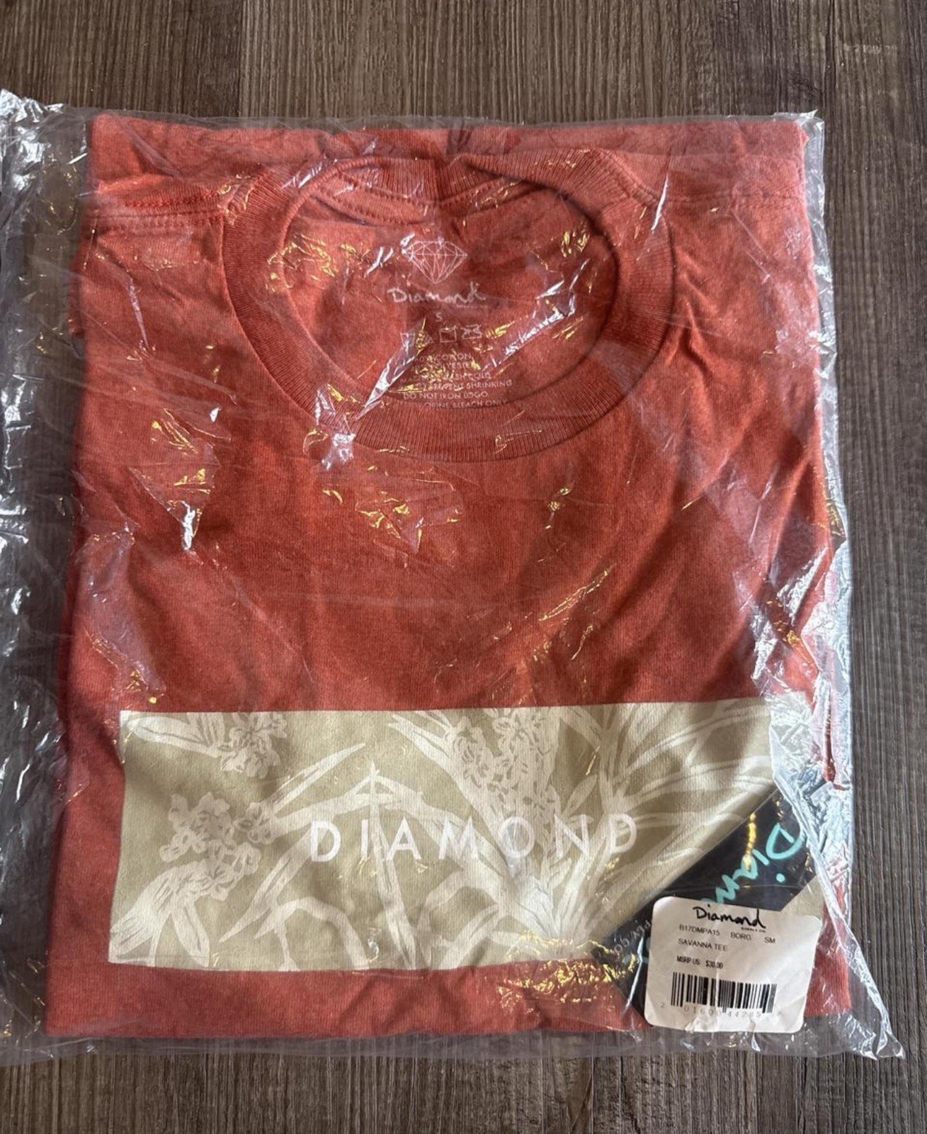 New Size Small Diamond Supply Co. Savanna Tee - Borg