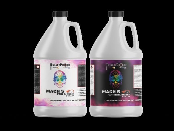 Bulletproof Mach 5 100% Solids Epoxy FAST CURE - 1 or 2 Gallon Kit Bulletproof Mach 5 100% Solids Epoxy FAST CURE - 1 or 2 Gallon Kit