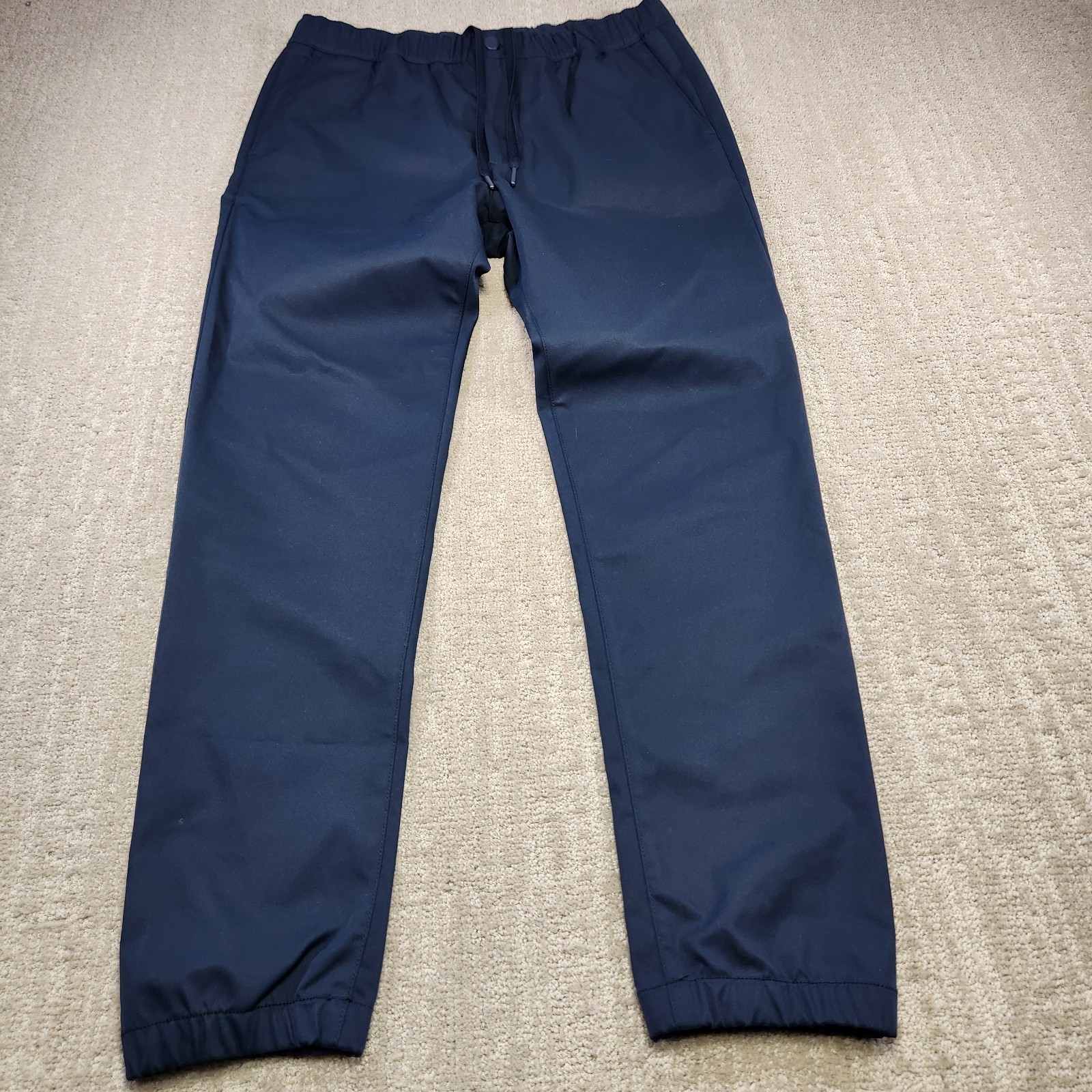 Proof Jogger Pants Men Medium Slim Fit Huckberry Navy Blue Elastic Waist NEW