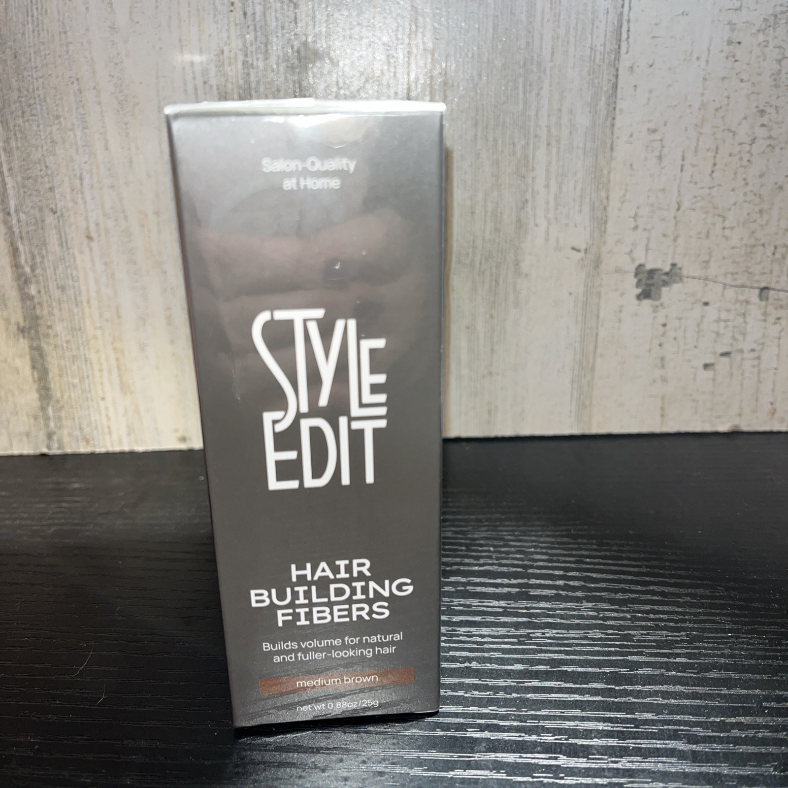 Style edit hair building fibers shade medium brown FREE FAST SHIPPING 