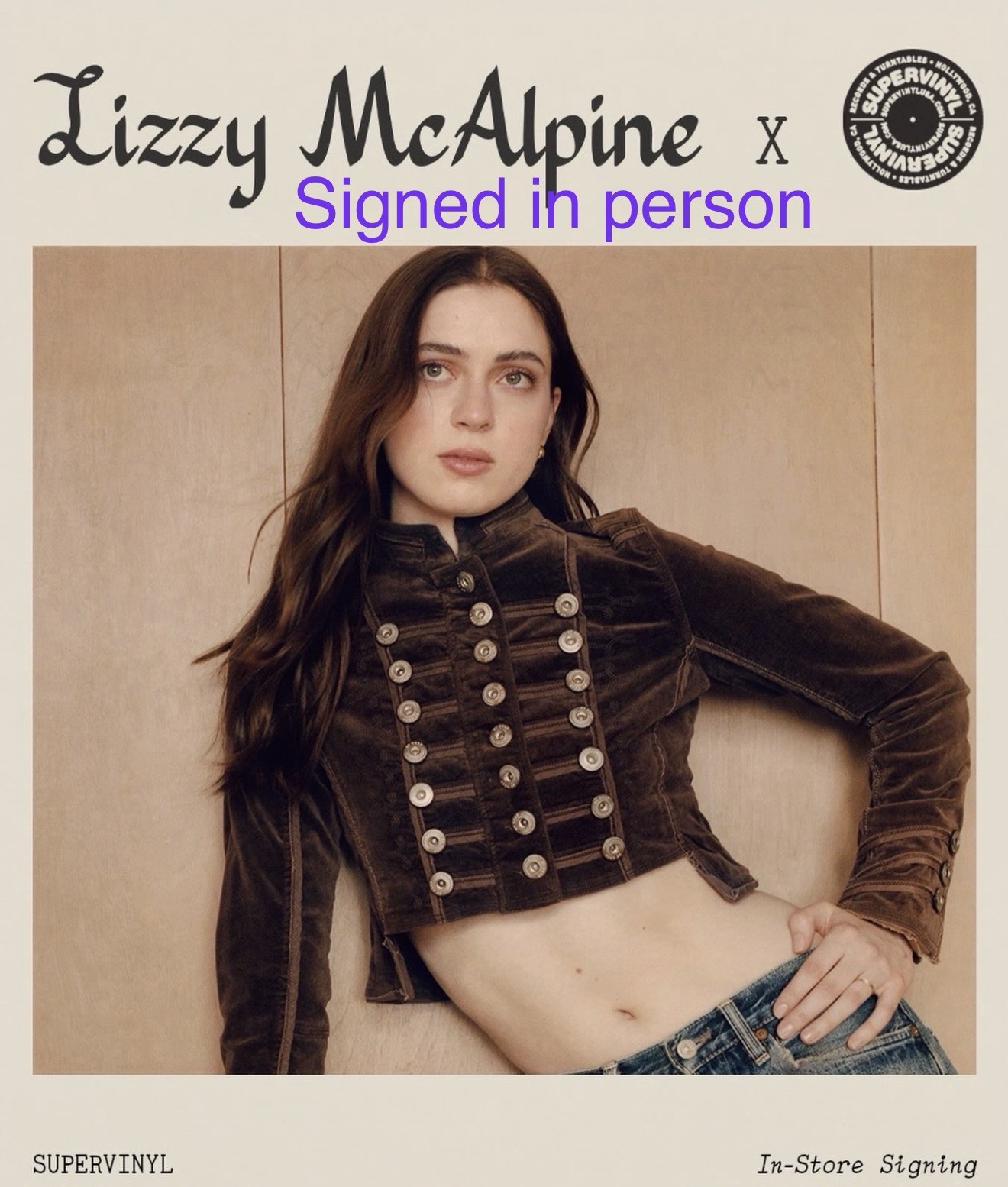Lizzy McAlpine Hand Signed Maiden Fair Vinyl Indie Exclusive Supervinyl