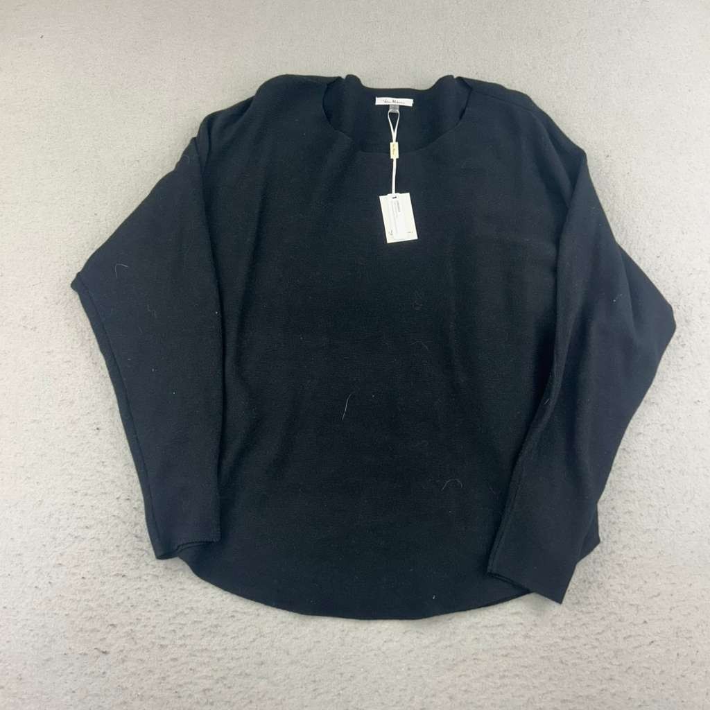 Vila Milano Sweater Womens Large Black Knit Dolman Long Sleeves Pullover NWT Vila Milano Sweater Womens Large Black Knit Dolman Long Sleeves Pullover NWT
