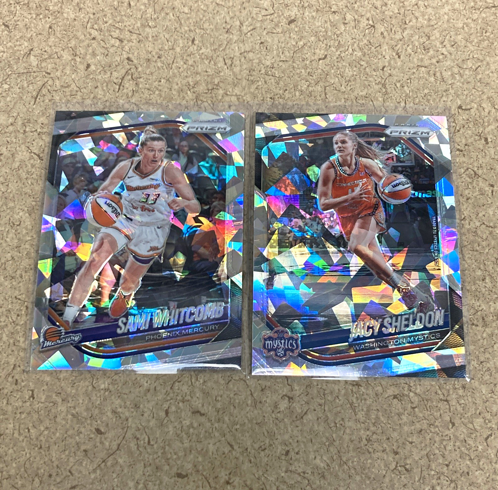 2024 Panini WNBA Prizm Prizm Sami Whitcomb #108 & Jacy Sheldon #113 2-Card Lot 2024 Panini WNBA Prizm Prizm Sami Whitcomb #108 & Jacy Sheldon #113 2-Card Lot