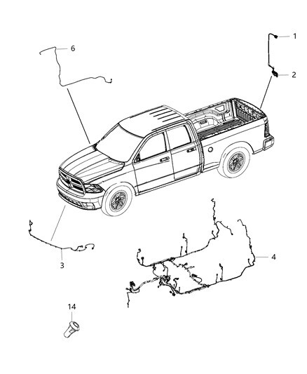 14-18 ram 1500 5.7L 4X4 body wiring