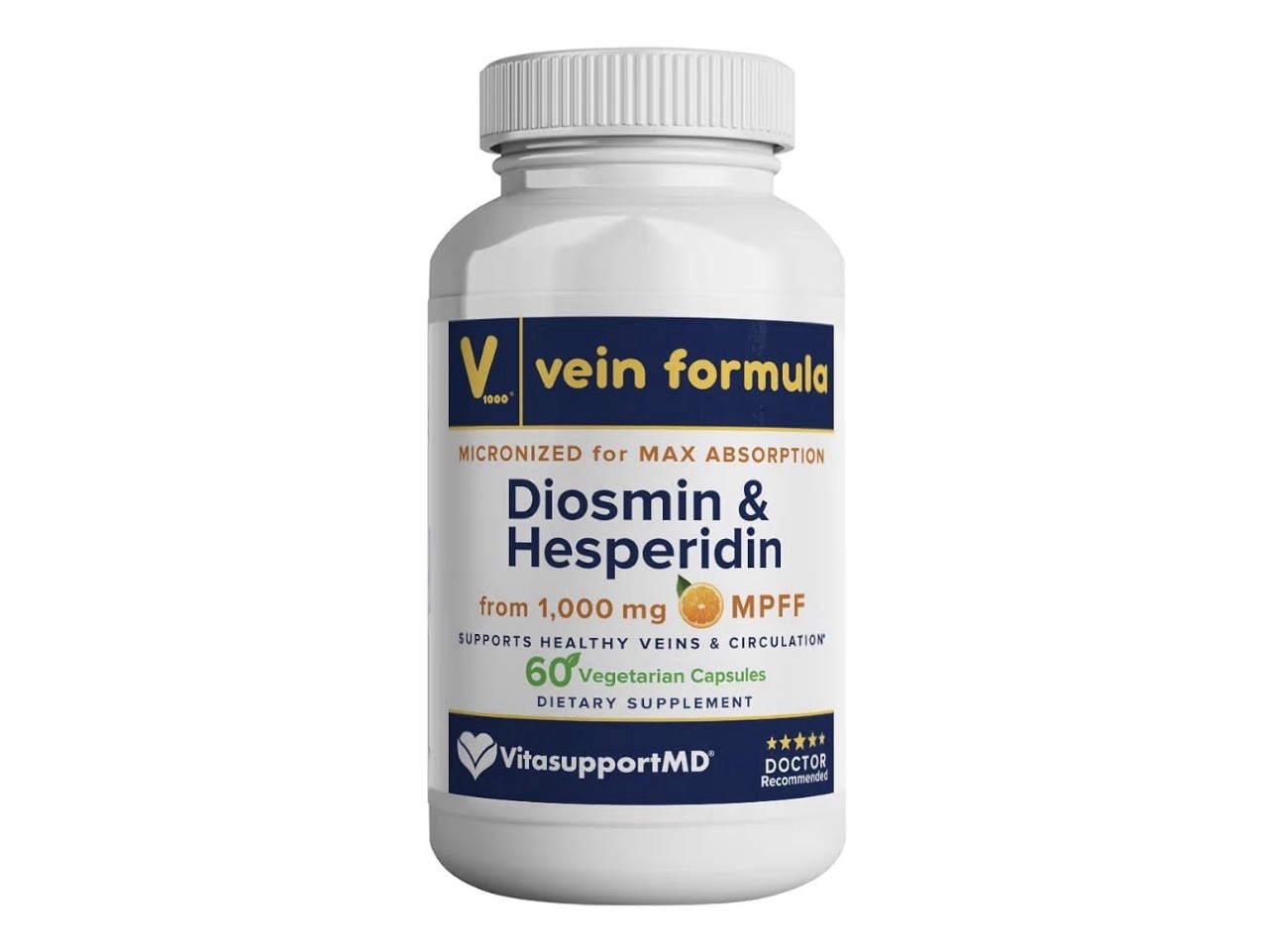 Vein Formula, Diosmin Hesperidin 1000mg For Leg Vein Support, 60 MPFF Capsules Vein Formula, Diosmin Hesperidin 1000mg For Leg Vein Support, 60 MPFF Capsules