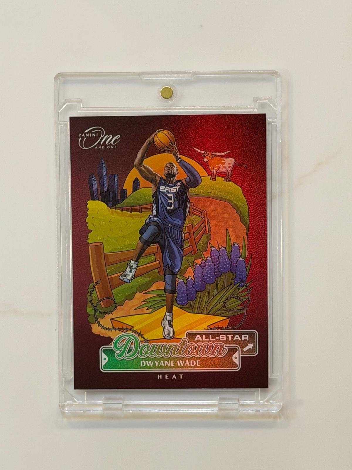 2024-25 Panini One and One Dwyane Wade Downtown All-Star #8 SSP Case Hit Heat 2024-25 Panini One and One Dwyane Wade Downtown All-Star #8 SSP Case Hit Heat