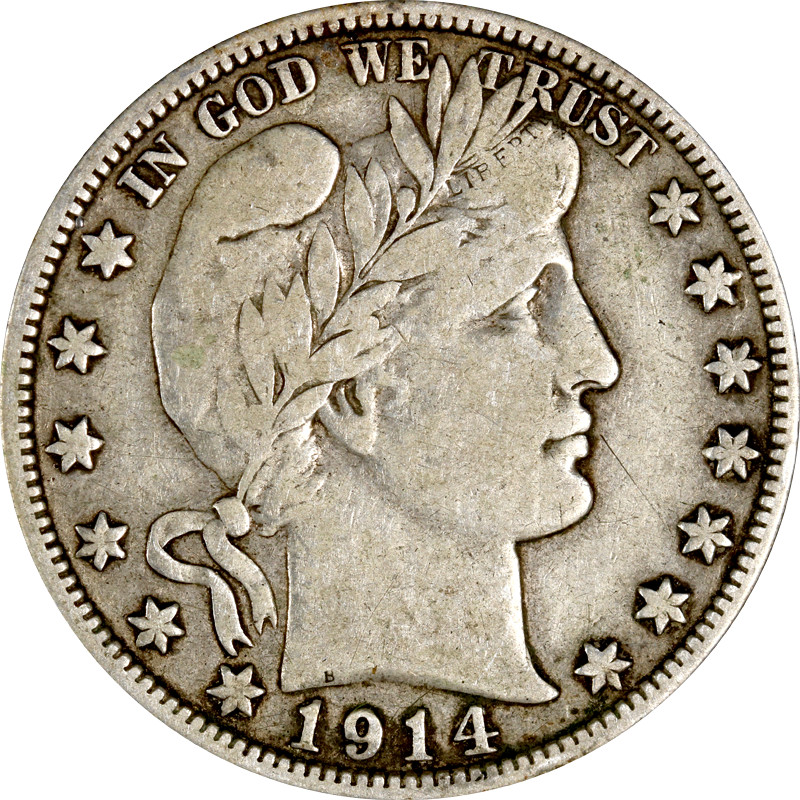 1914-S Barber Half Dollar