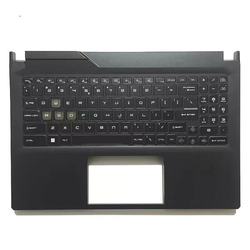 For MSI Cyborg 15 Air A12V MS-15K1 Top Case Palmrest Cover US Backlit keyboard