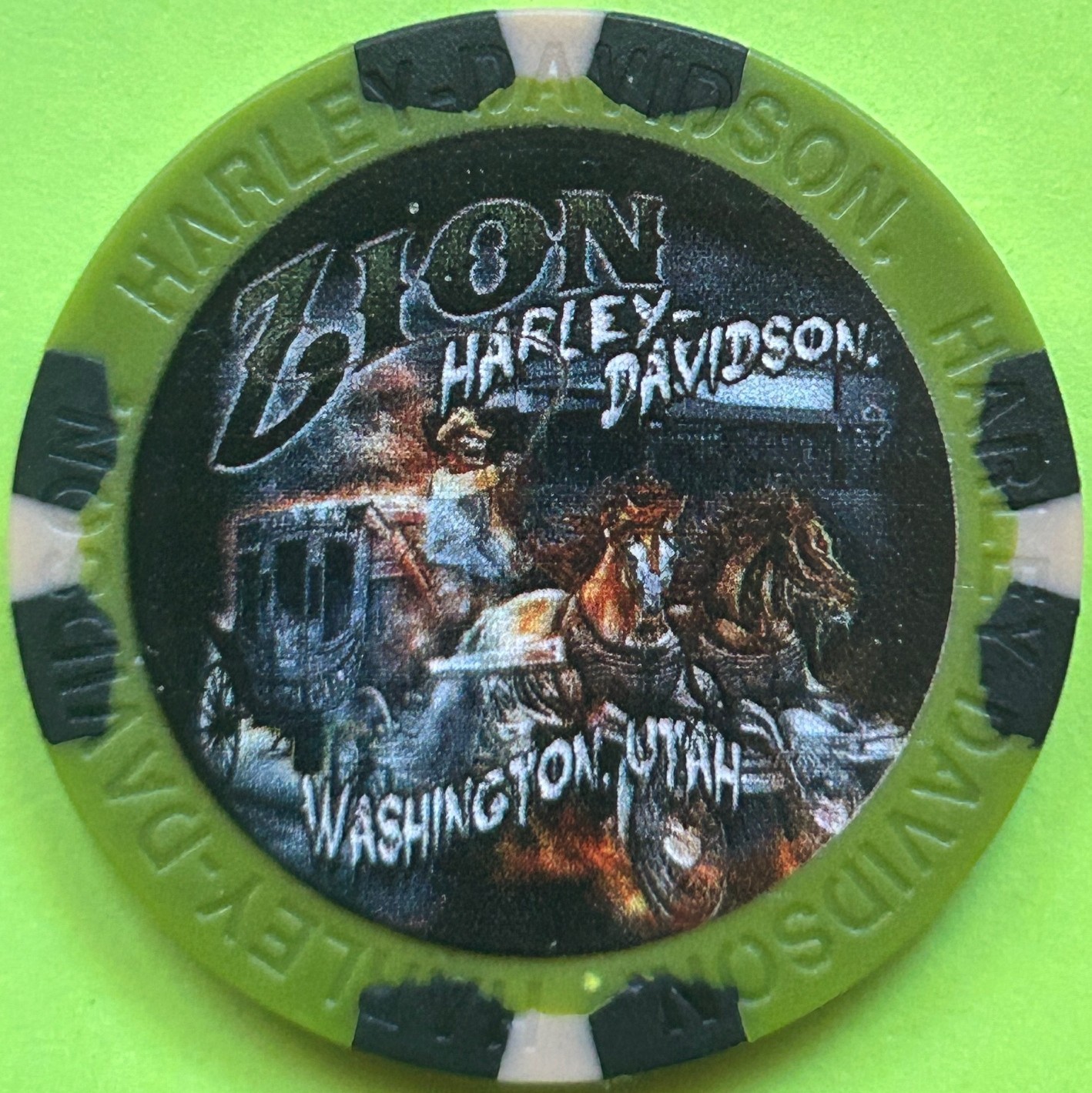 Harley Davidson Wide Print Poker Chip from Zion HD in Washington, Utah
